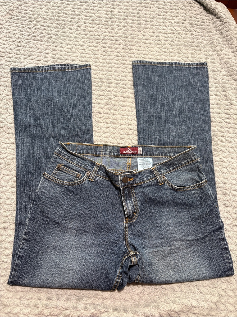 Vintage Y2K Jordache Lo-Rise Stretch Bootcut Jeans Size 13/14 Petite Medium Wash